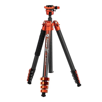 Professional Carbon Fiber Quick Release Tripod Camera Tripod 360 Degree Lightweight 2-in-1 Tripod Portable Dslr Camera Stand detail image