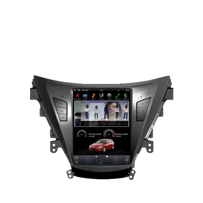 10.4 Inch Vertical Screen Tesla Car Radio Dvd Player for Hyundai Elantra MD 2011 2012 Gps Navigation
