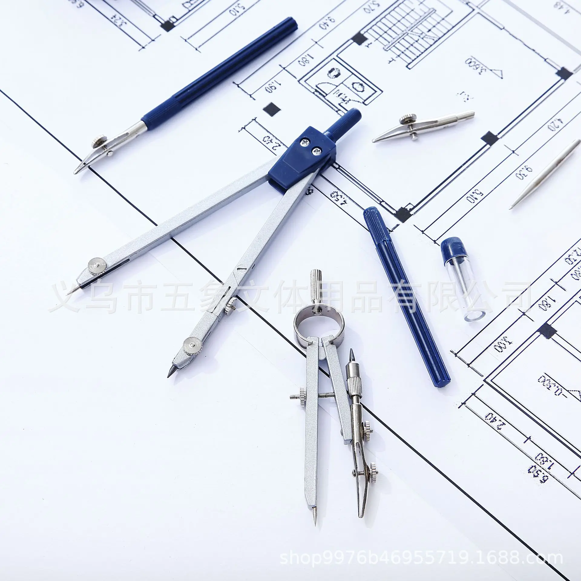 Лидер продаж школьный стационарный металлический рисунок с компасом профессиональные принадлежности для рисования геометрического дизайна