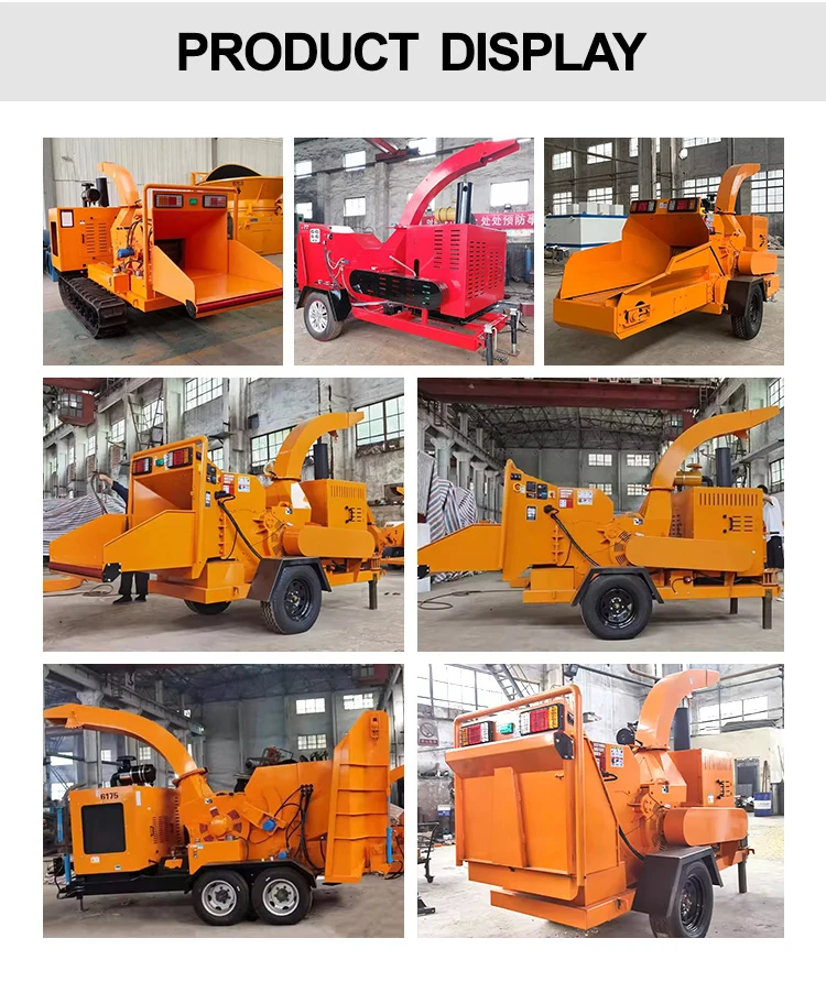 Multifunctional Wood Crushing Sawdust Making Machine Timber Bamboo Log Shredder Branch Wood Chipper Crusher Machine