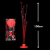 Soporte de corazón rojo con 11 globos (104 cm, 205 g) Nuevo material
