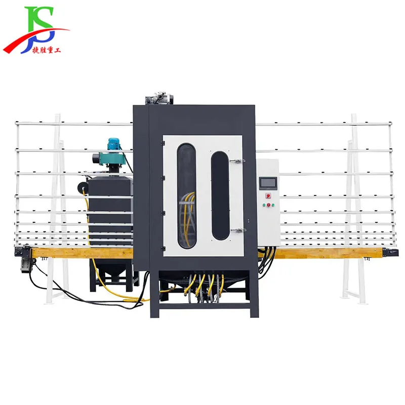 Automatic Vertical Glass Mirror Sandblasting Machine Vertical Glass Sand Blasting and Rust Removal Machine