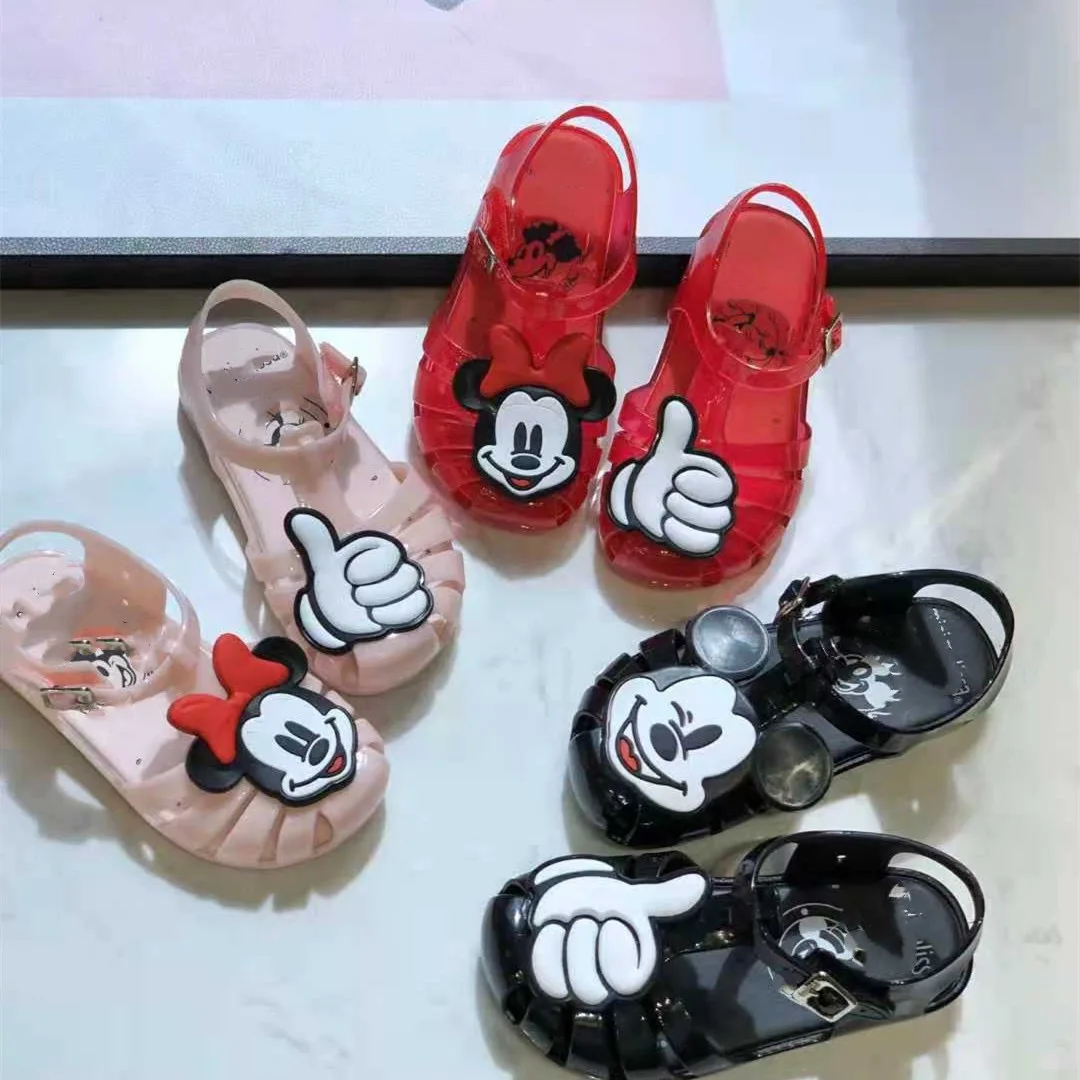 Детская обувь для девочек Mini Melisa детская обувь пальцы Микки Мауса детская Желейная обувь женские детские сандалии с пользовательским логотипом