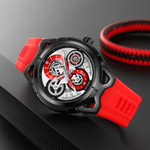 SKMEI 9349 Luxury Antique Cartoon Fashion Charm Sporty Retro Quartz Watch Waterproof Silicone Band Luminous Dial Durable Japan