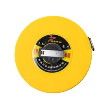 Hand-Cranked 30.5m & 100m Plastic Soft Leather Tape Measure Meter Ruler Fiber Disc Ruler for Metric System Measurements