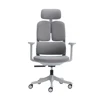 Gray, With a headrest