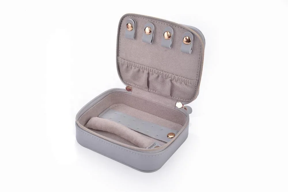 Шкатулка для ювелирных украшений с логотипом на заказ дорожный Органайзер двумя молниями рулон большой емкости витрина