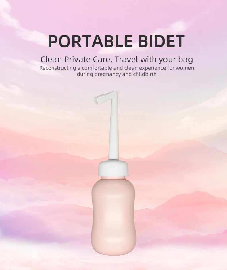 Buy 300ml Travel Bidet Sprayer Customizable Retractable Nozzle Portable Bidet Shattaf Peri Bottle For Postpartum Care manufacture