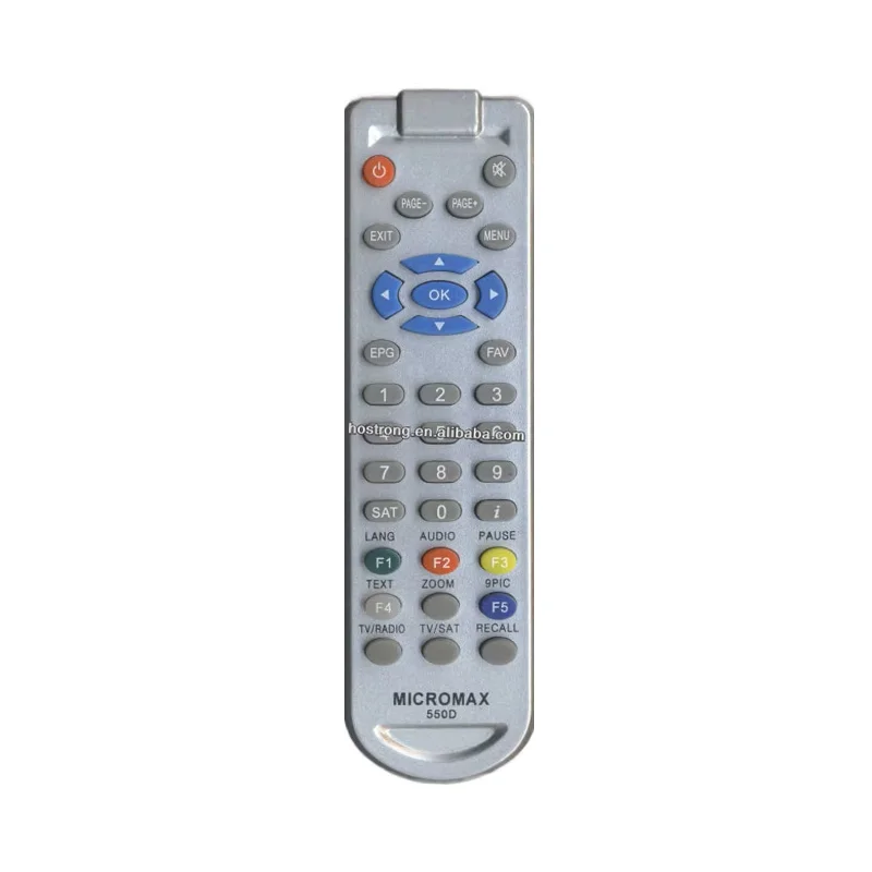 Satellite Micromax 550D Remote Control Factory OEM ODM for Satellite Receiver Smart Set Top TV Box STB Support Custom