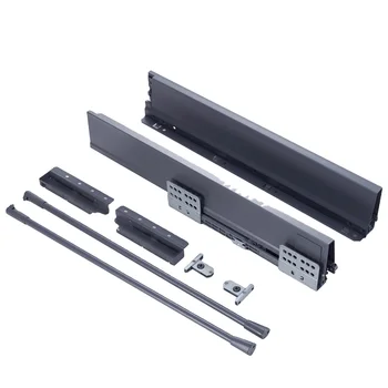 Cabinet heavy duty drawer slide soft close metal box drawer rails 40KG loading