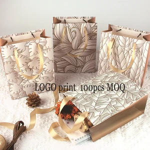 Wholesale Fashion Tote Paper Bag Factory Direct White Card Thickened for Crafts Custom Logo