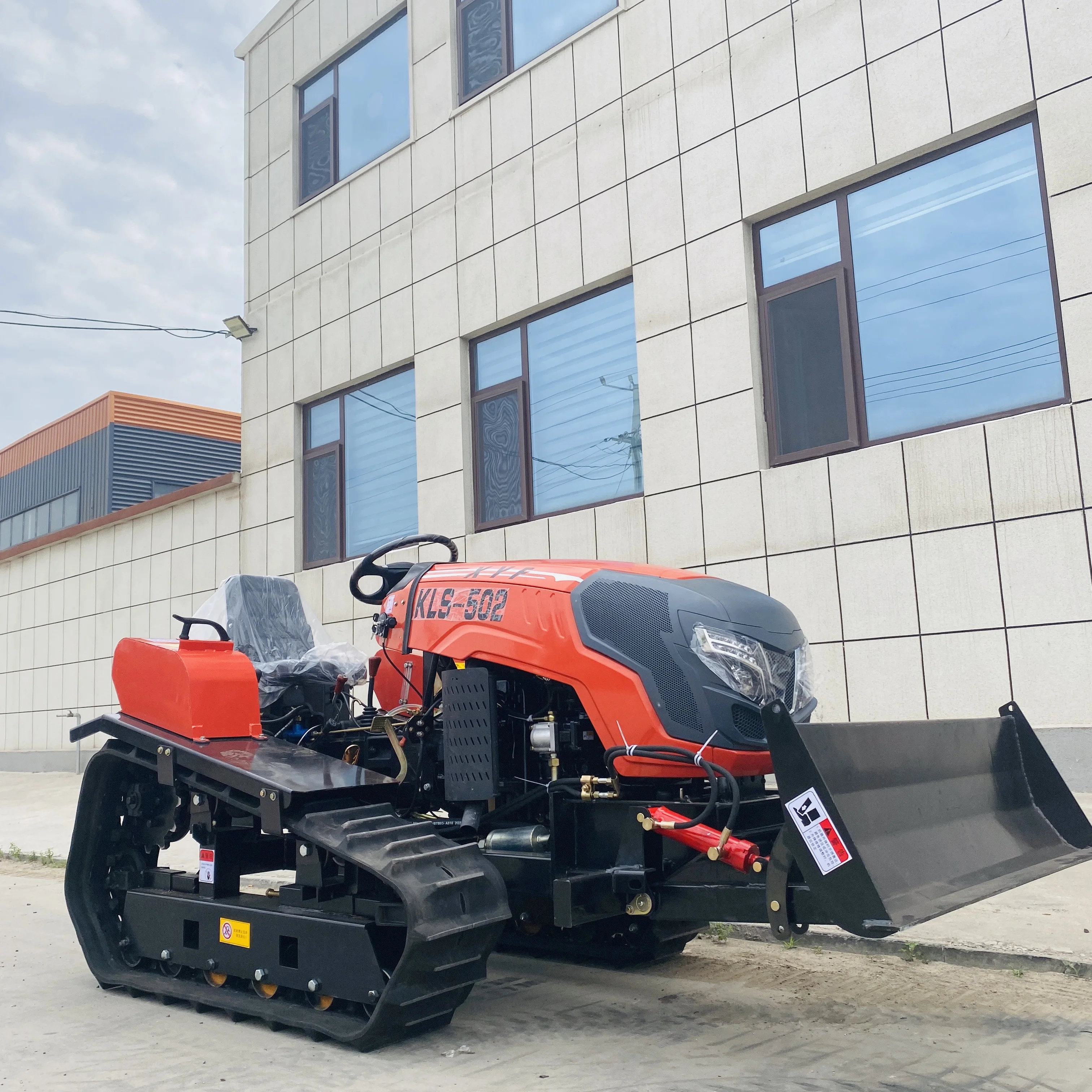 50HP Small Rubber Triangle Track Rice Farming Tractor Rice Paddy Field Mini Crawler Tractor