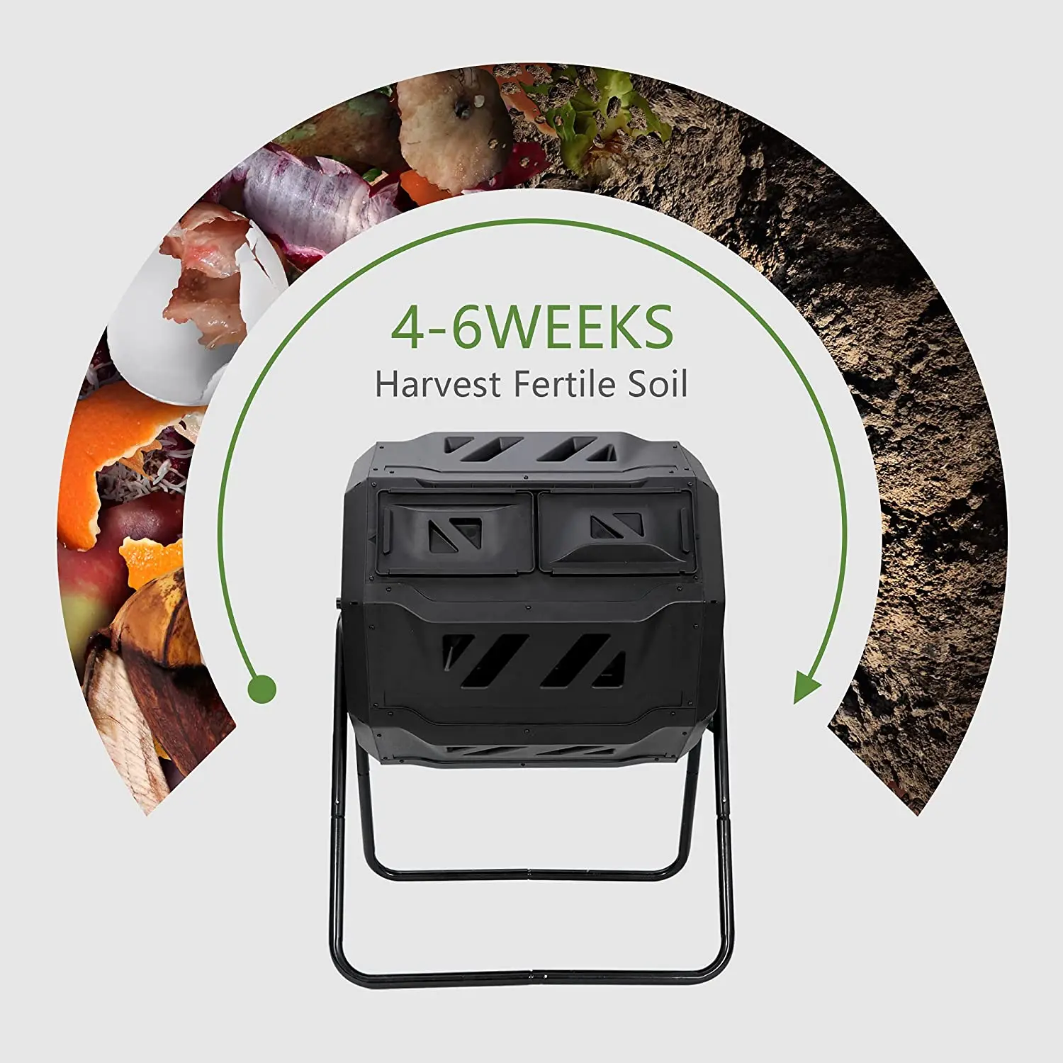 Garden Worm Farm Compost Bin With Recycled Dog Poop Automatic