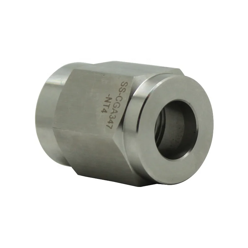 Высокое давление CGA 347 заполняющий сосок из нержавеющей стали входной фитинг цилиндрический адаптер 1/4 NPT