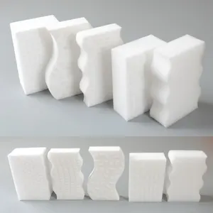 Cheap Kitchen Products Hot Pressed Melamine Sponge Natural Cleaning Products Sponge Set White Sponge Compressed