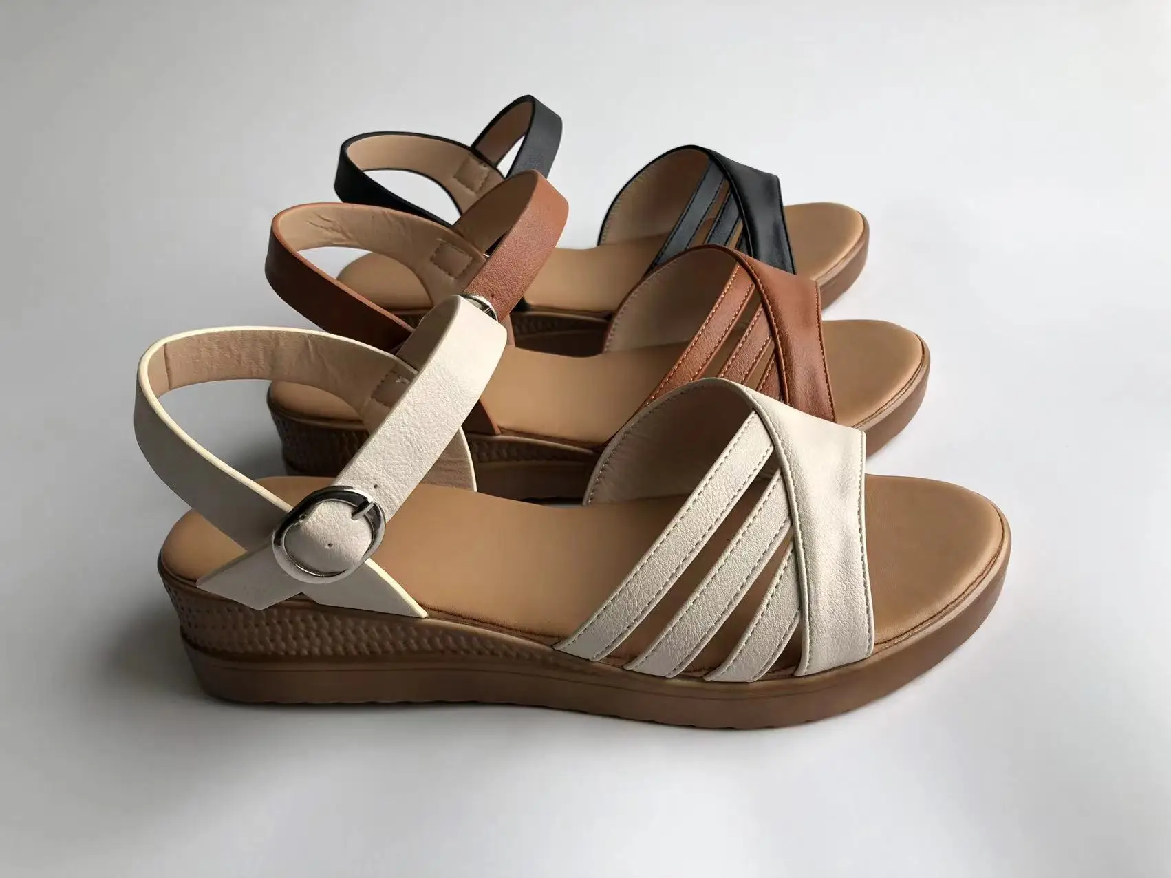 female wedge sandals shoes High Quality Hot Selling women comfort sandals