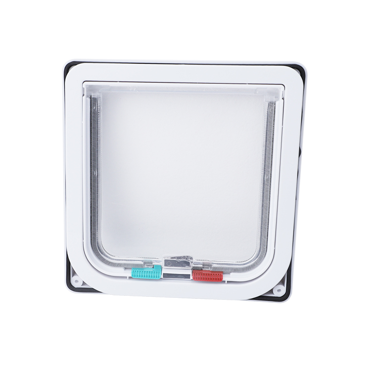 Pet Products Custom 4 Way Locking Safety Interior Cat Gate Flap Pet Dog Door Dog Door Doors For Cats