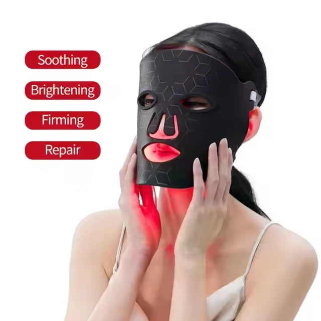 Handheld LED Red Blue Light Photon Skin Rejuvenation Instrument New EU Cross-Border Beauty Mask for Nose