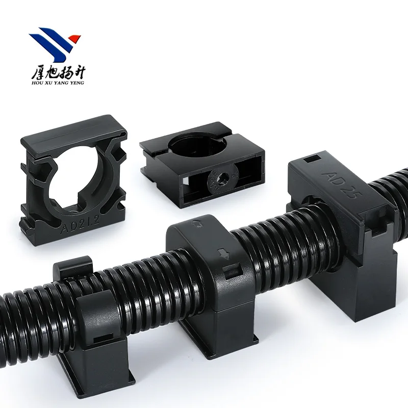 Nylon Pipe Clamp Mounting Square Brackets for Plastic Conduit