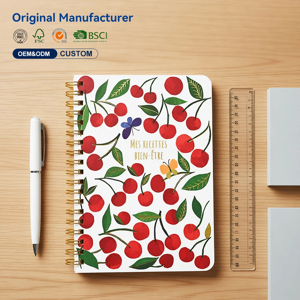 Hot Selling Print on Demand Custom Spiral Journal Book Printing Wire-o Dream Journal Planner Printing