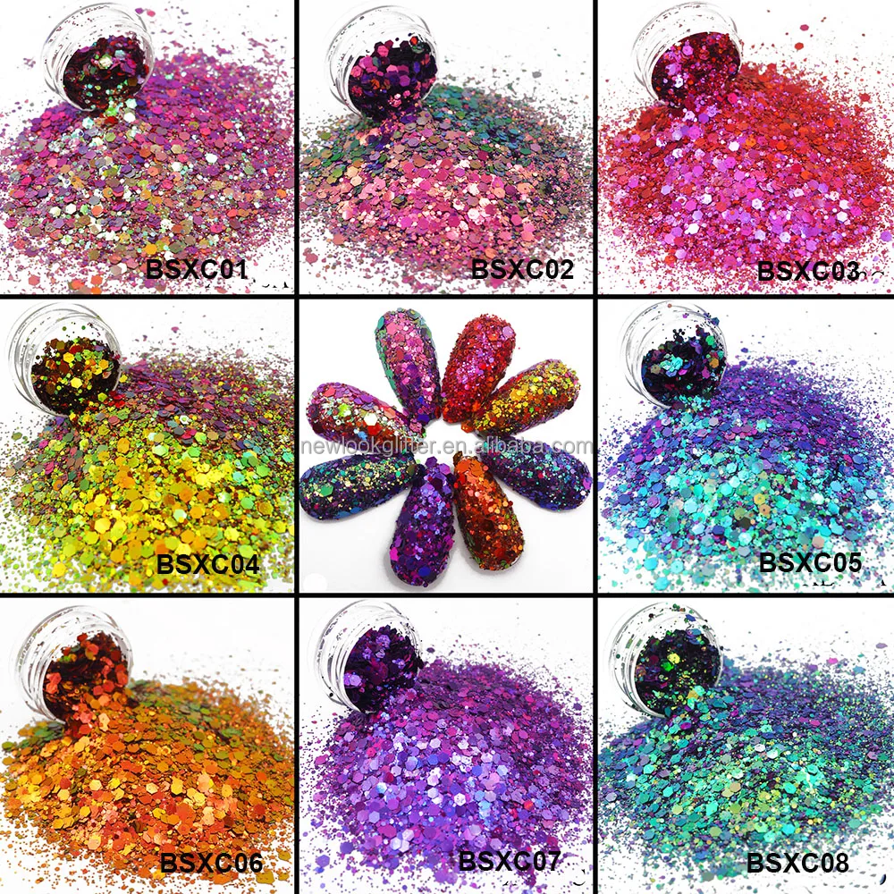 High Quality Bulk Polyester Glitter For Sparkling Neon Colors Buy