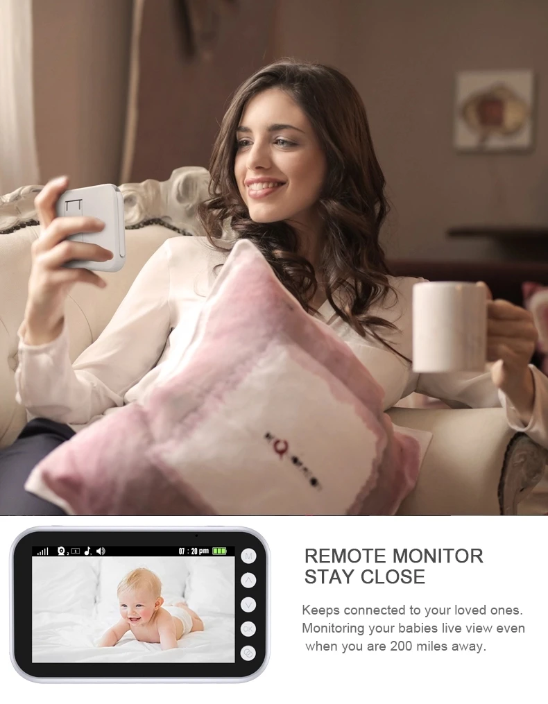Фабрика OEM ODM Baby Monitor ночного видения аудио 1080P беспроводной