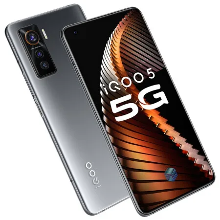 Original生体内iQOO 5 8GB 128GB 5G Mobile Phone 55W Dash Charging 