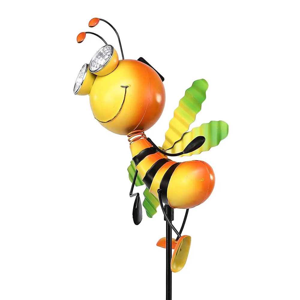 Solar  Waterproof Metal Bee  Stake