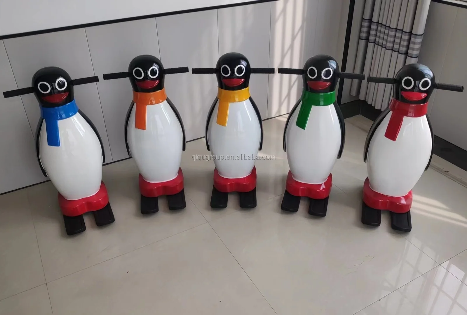 QIQU Universal Penguin Ice Skate Pusher | Beginner Training Aid | Blow Molded HDPE | Winter Rink Safety Equipment