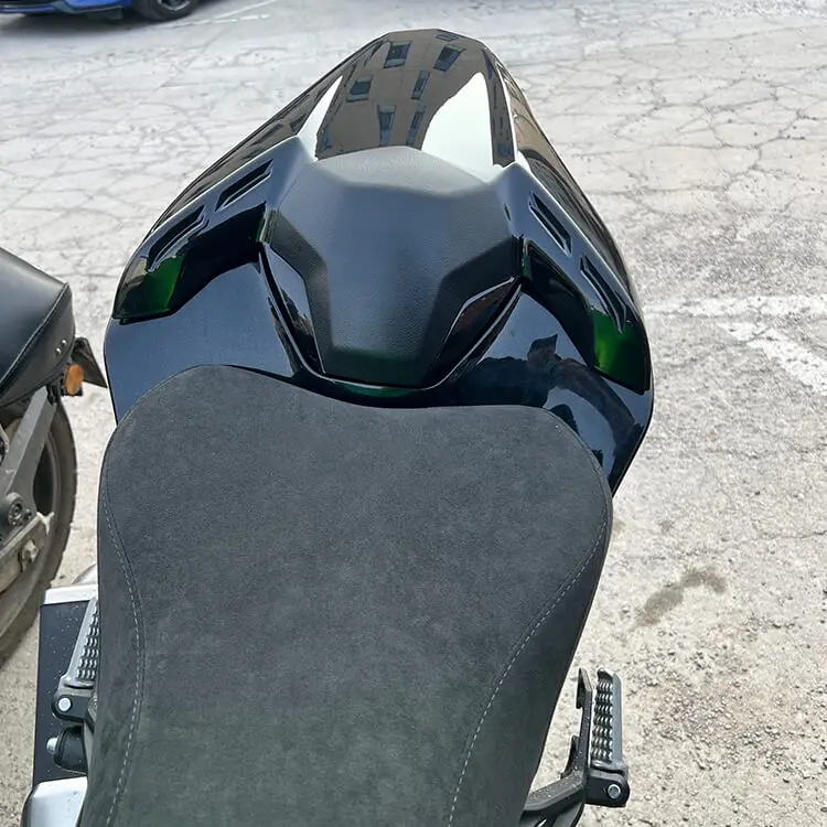 Motorfiets spoiler Achter Passenger Cowl Fit for Seat Back Cover Motorfiets Onderdelen Fit for Kawasaki Z900 2017-2021 (Color : Green