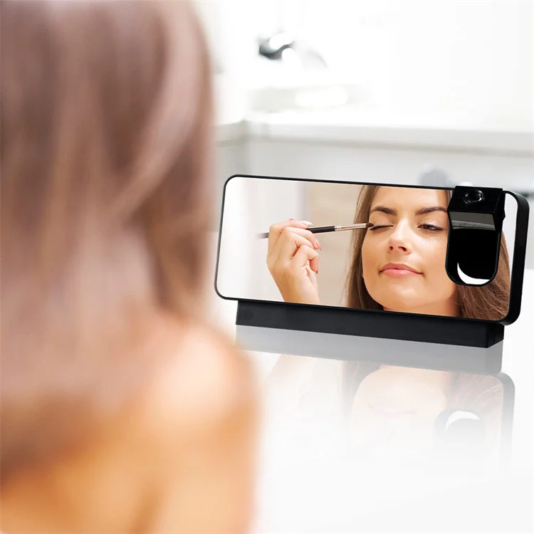 Factory Direct Selling Mirror  Projection Large Character  Student Desk Table Alarm Clock
