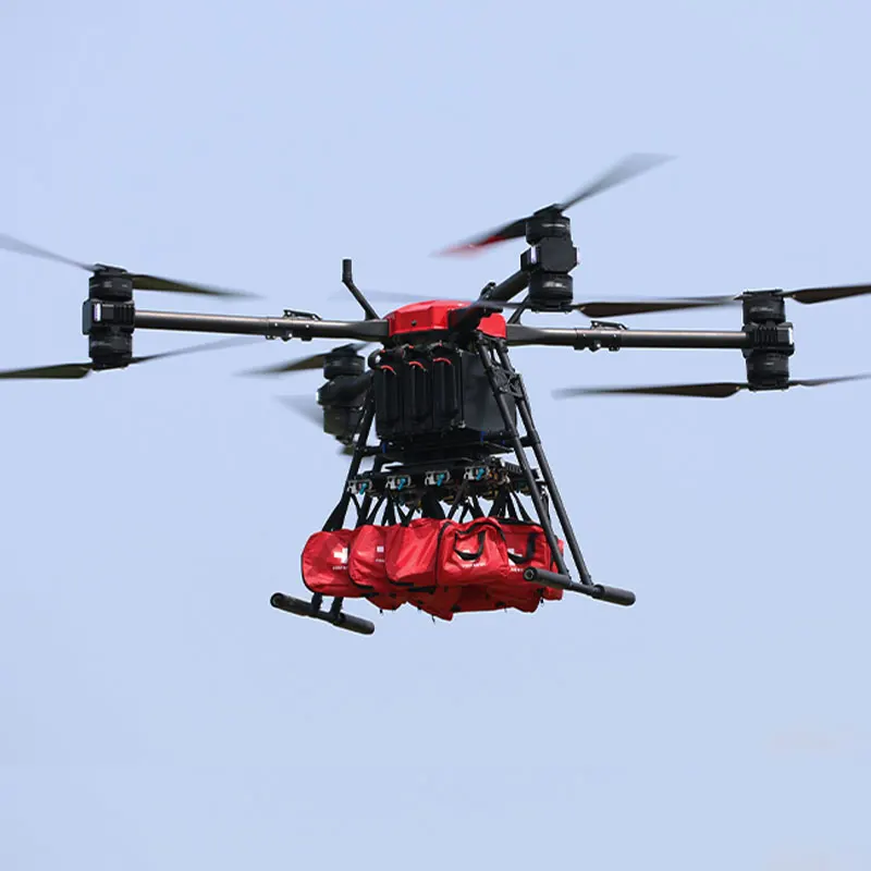 Foxtech THEA 190MP Drone Frame Long Range Heavy Lift Drone UAV Fire Fighting Drones Medical Rescue Aircraft