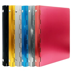 A4 A5 A6 A7 Metal File Folder with Refillable Loose Leaf Notebook Shell Office Use Notebooks