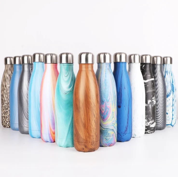 17oz Stainless Steel Cola Shape Water Bottle Sport Thermos for Boiling ...
