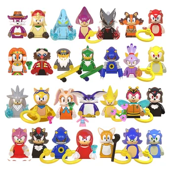 Hot-selling Superpowers hedgehog Mini Figure Animation Building Blocks Christmas Gift Assembled Toy Model Figures Toys