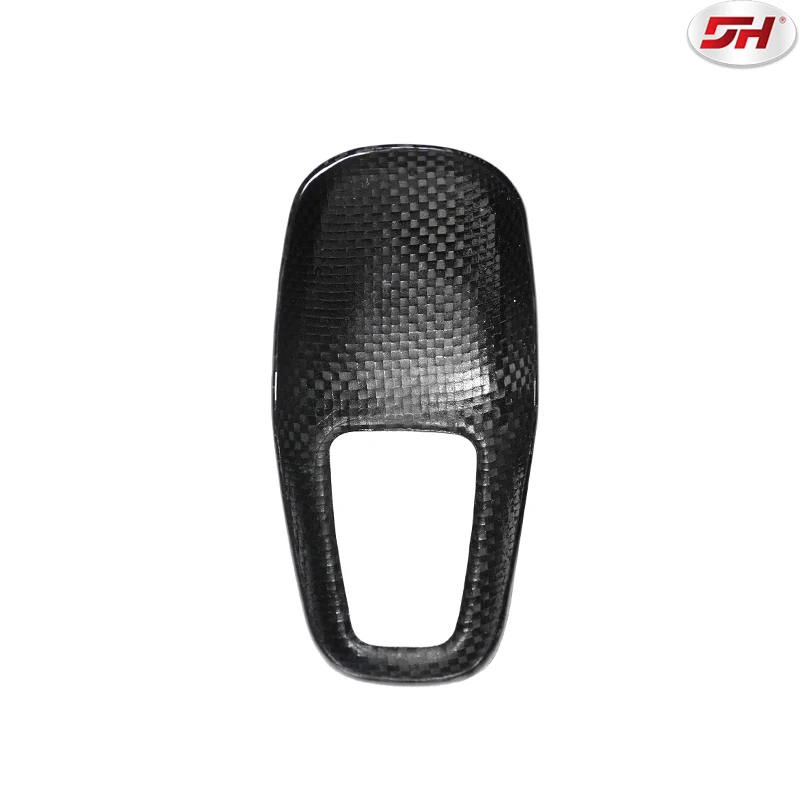 1pc Carbon Fiber Gear Shift Knob Cover New Energy Interior Decoration Car Sticker For Porsche