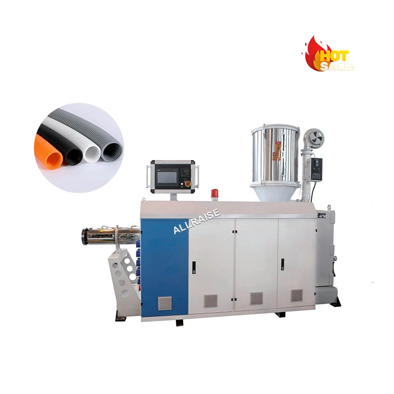 Automatic Water Waste Pipe Making Machine  Pvc Conduit Extruder Plastic Single Wall Corrugated Pipe Extrusion Making Machine
