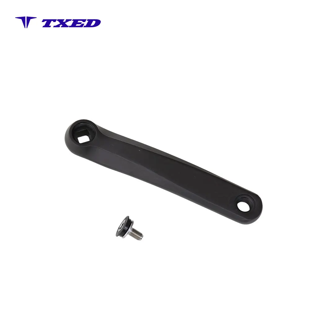 TXED Wholesale 170mm Square Taper Sand Blasting Black Aluminium Left Right Bike Bicycle Crank Arm