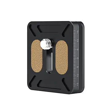 Universal Aluminum Quick Release Plate, Camera Tripod Head Clamp Adapter for DSLR & Mirrorless Cameras Photography Equipment detail image