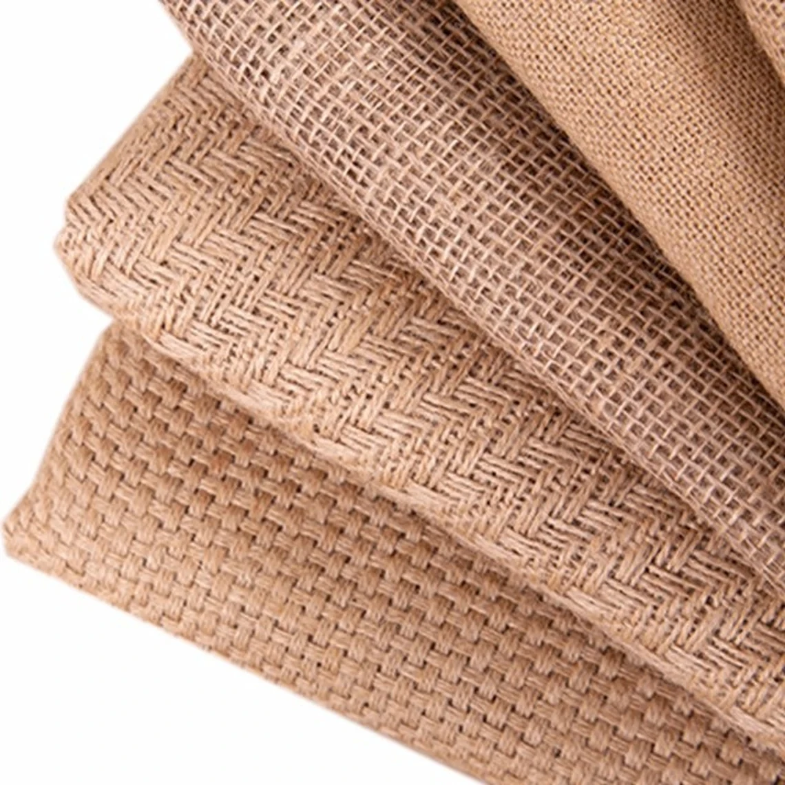 Jiahe Organic Jute Material Jute Hessian Cloth Natural Burlap Fabric