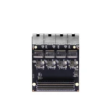 Alinx FL2121: 4-way PHY 1000M Gigabit Ethernet Port Module LPC FMC Board