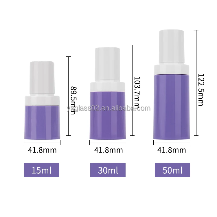 Recyclable small pressing pump bottle lotion cosmetic packaging container plastic cosmetic jars and bottles supplier