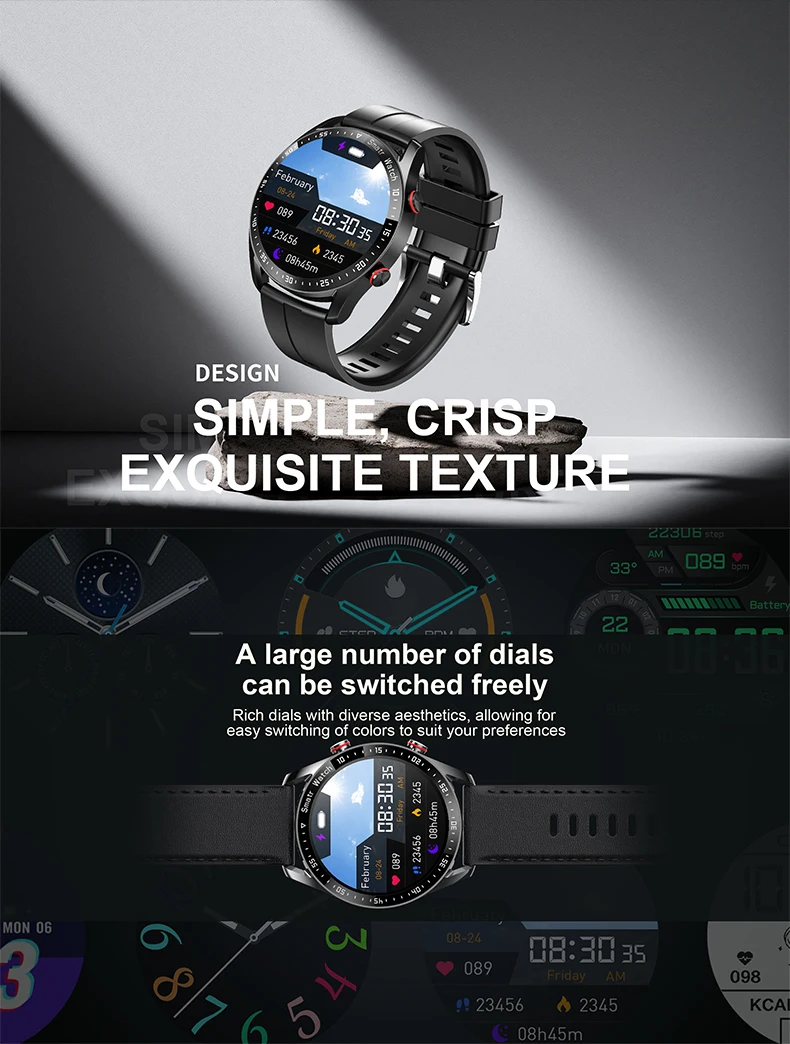 2025 New Hw20 Ecg Ppg Bt Call Smart Watch Men Laser Health Blood Pressure Fitness Sport Watch Man Waterproof Smartwatch for Men