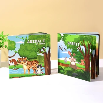 Children's book Eco-friendly custom printed children cardboard board book printing on demand