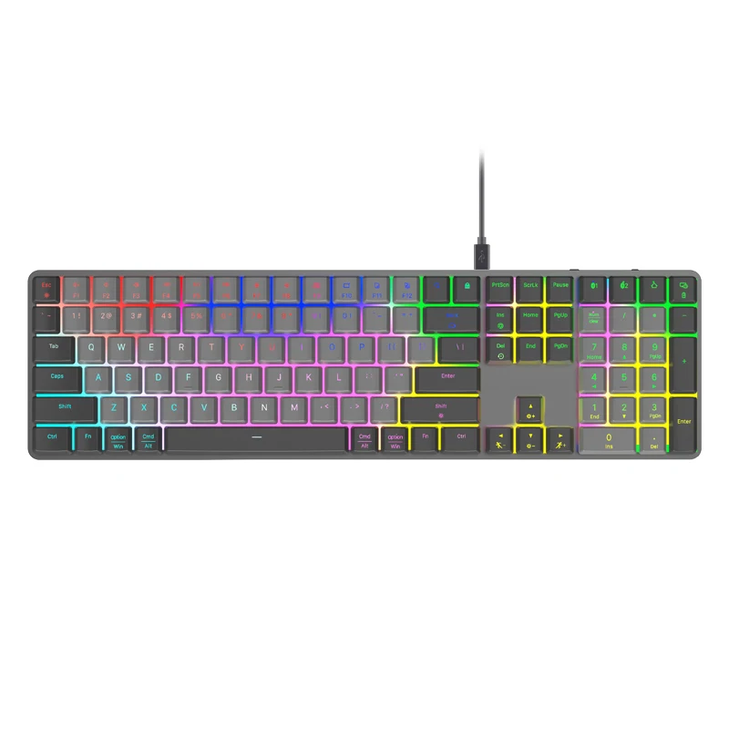 COUSO FullSize Mechanical Gaming Keyboard Brown Switches Wireless