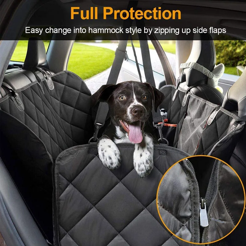 Waterproof Folding Comprehensive Protection Dog Transport Hammock Pet Car Seat Cover details