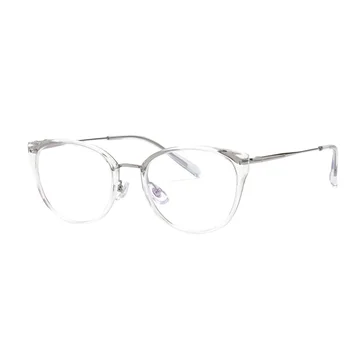 Pure Titanium TR90 Eyeglass Frames Retro Cool Brown Design with Matching Myopia Mirror Legs Wholesale Product