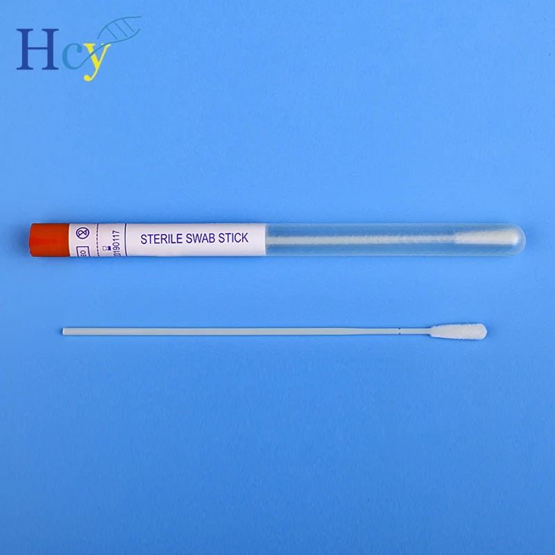 Forensic Diagnostic Flocked Sterile DNA Test Swab with Tube Medical Consumables