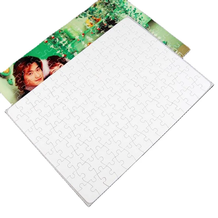 120pcs  DIY Personalized Paper Puzzle Photo Frame Sublimation Blanks A4 Jigsaw Puzzles