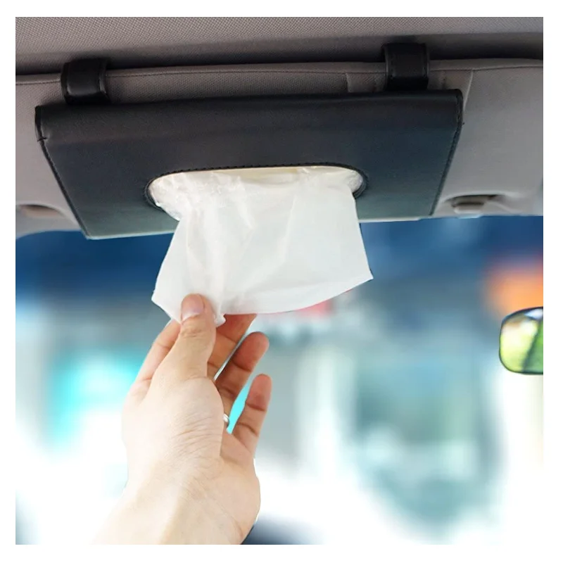 Лидер продаж, Кожаный Автомобильный держатель для салфеток, автомобильный держатель для салфеток